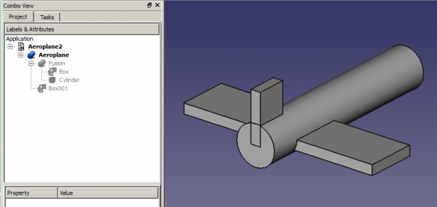 Tutoriel Aéroplane Comprendre les emplacements dans FreeCAD en créant un modèle d'avion simple puis les angles de rotation, le lacet (Z), le tangage (Y) et le roulis (X).