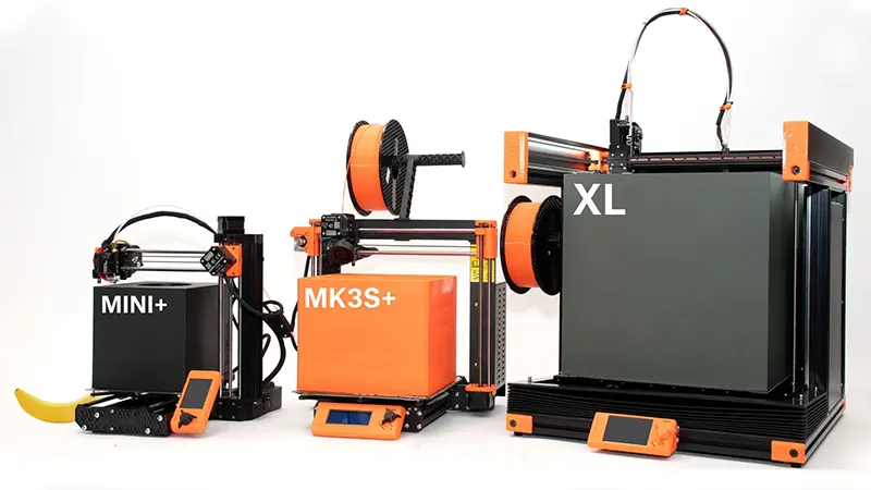 Prusa Mini, MK3S, and XL