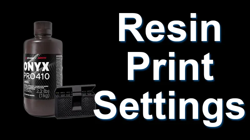 Resin Print Settings